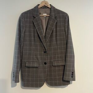 a new day Gray Plaid Blazer